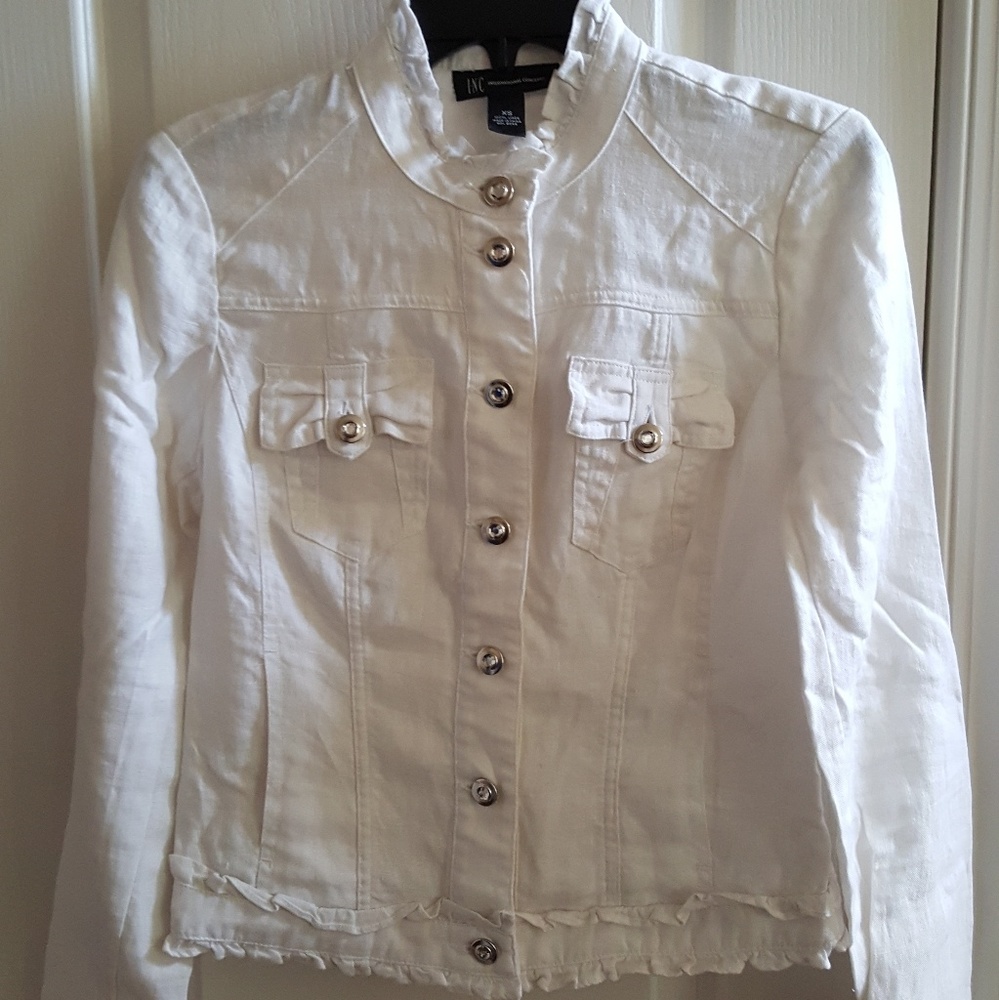 NWT INC International Concepts Linen Jacket XS
